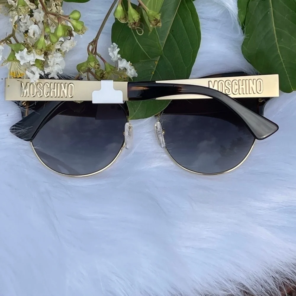 NWT Moschino Cat-Eye Tortoise Butterfly Sunnies